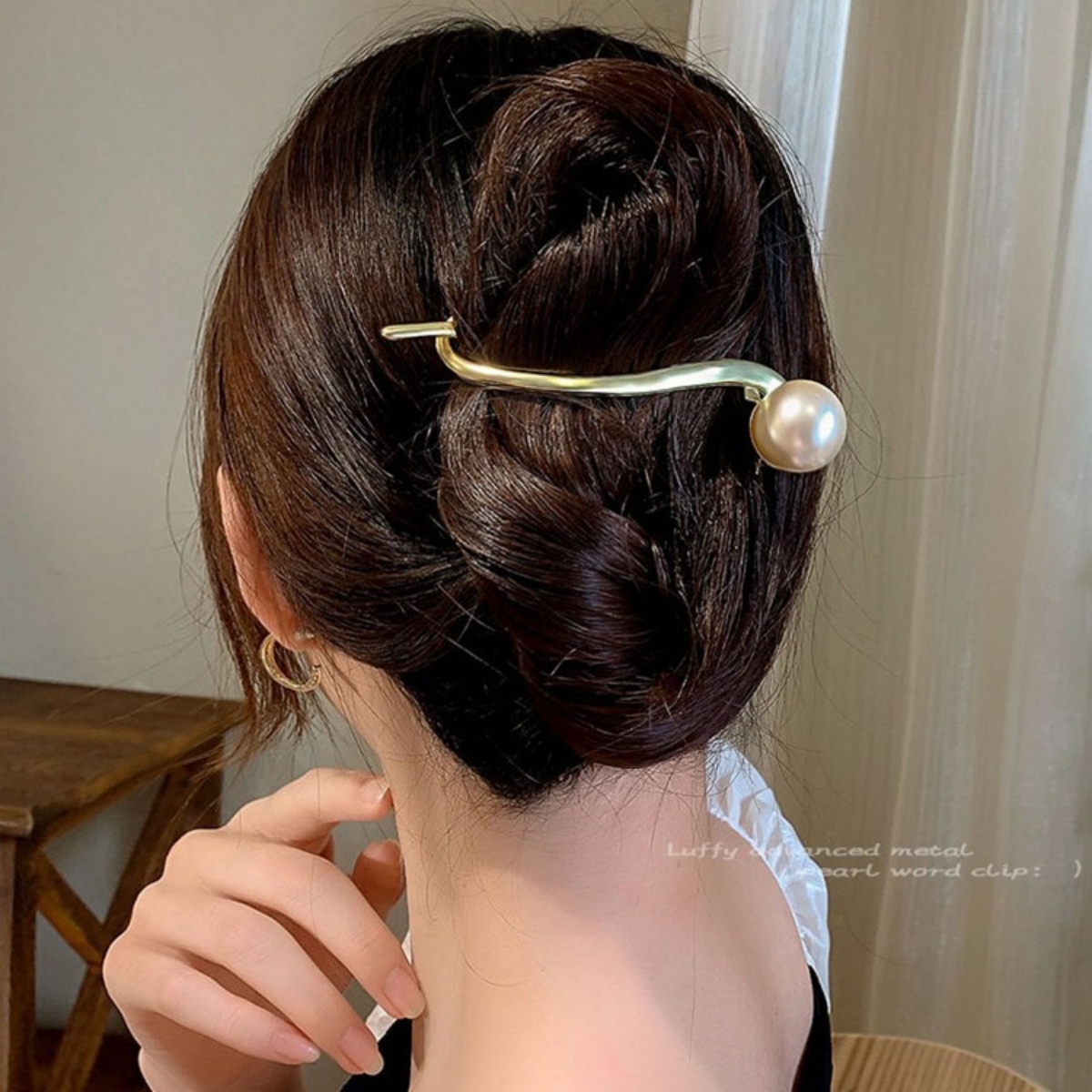 Elegant Glitter Pearl Hair Cli - Korean Lifestyle & Kids Boutique ulasan dan harga